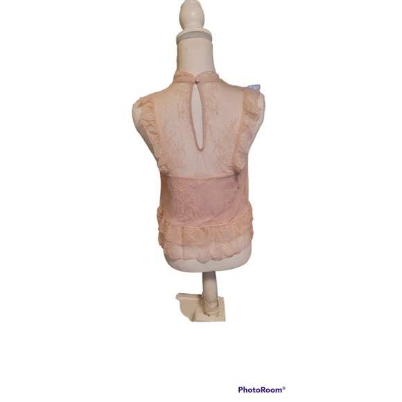 Express | Sleeveless Top / Blouse | Lace & Ruffles - Picture 2 of 3